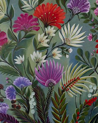 Green Field of Flower